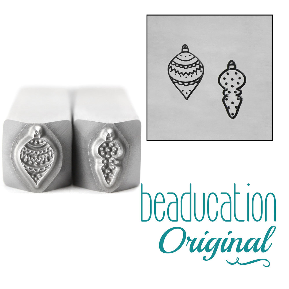 Metal Stamping Tools Pointy Ornament Set Metal Design Stamps, 7.5mm and 7mm - Beaducation Original